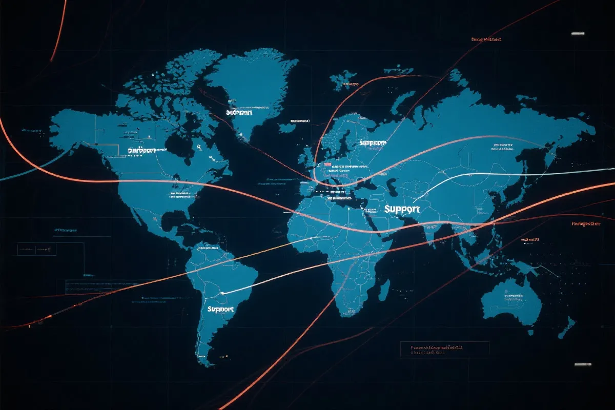 数据支持与联系示意图